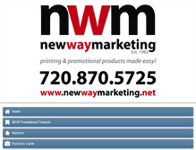 Tablet Screenshot of newwaymarketing.net